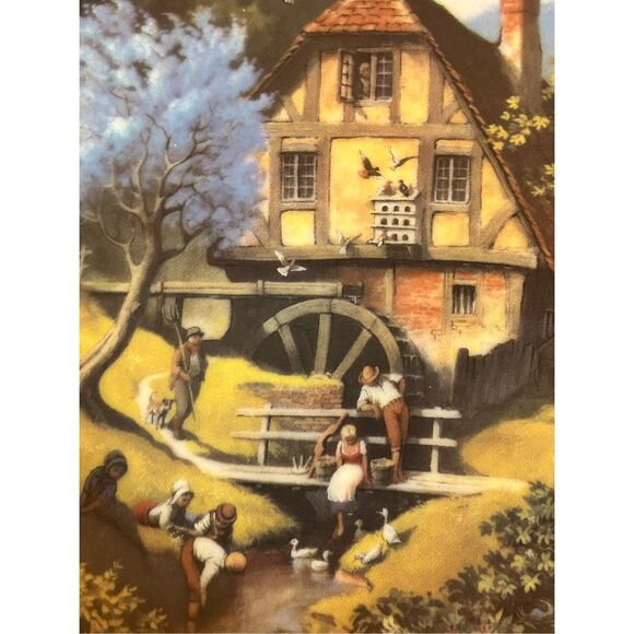 THE OLD MILL Robert Hersey Danbury Mint Plate Story of a Country Village 8" (512 - Picture 2 of 4